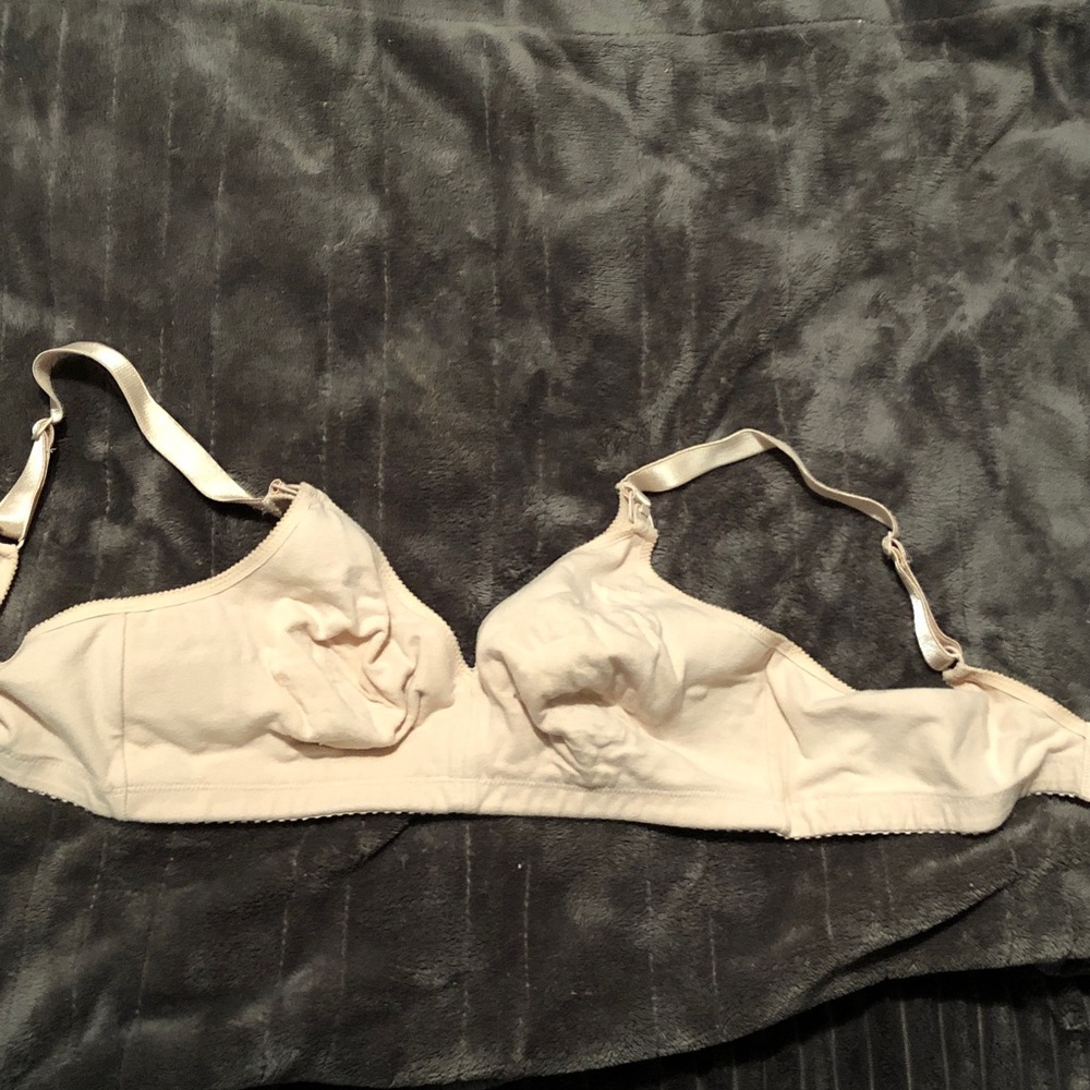 Warner's Light Beige Wireless Cotton Bra nursing stule#01100